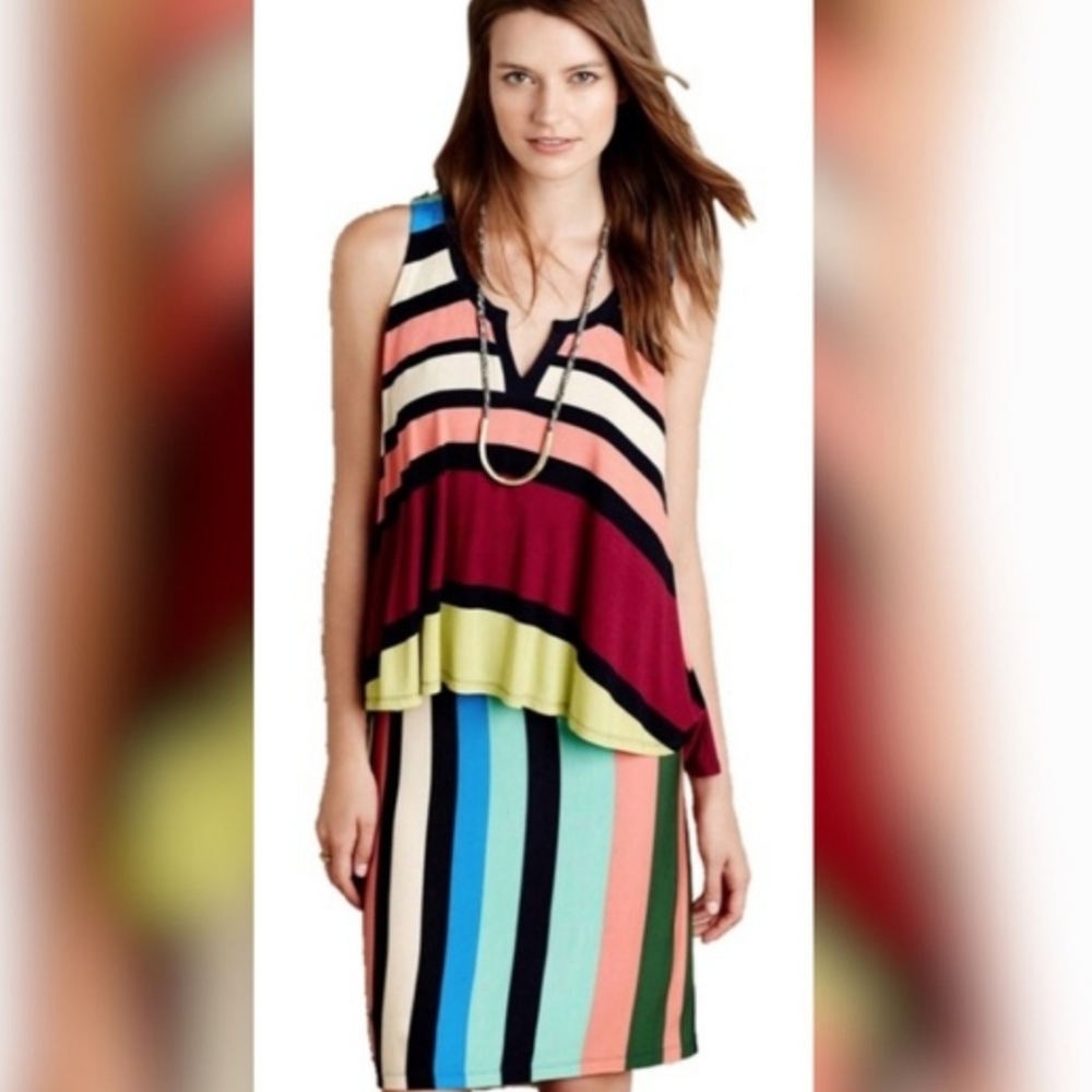 MAEVE FLUTTER TOP JERSEY DRESS